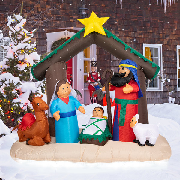 Christmas Inflatable Nativity Scene Bosco | Wayfair
